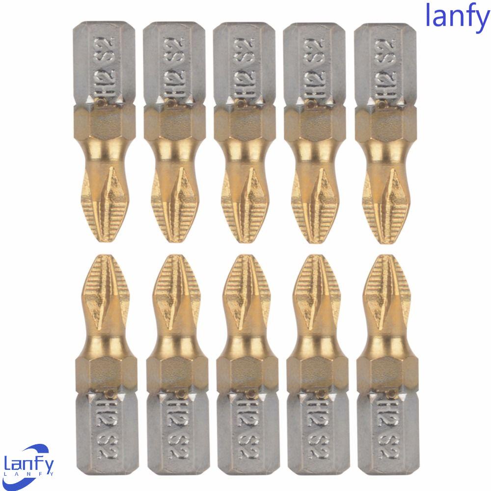 Lanfy Mata Bor Obeng Panjang 25mm Magnetik1Per4 &quot;Hank Anti Slip Untuk Bor Listrik