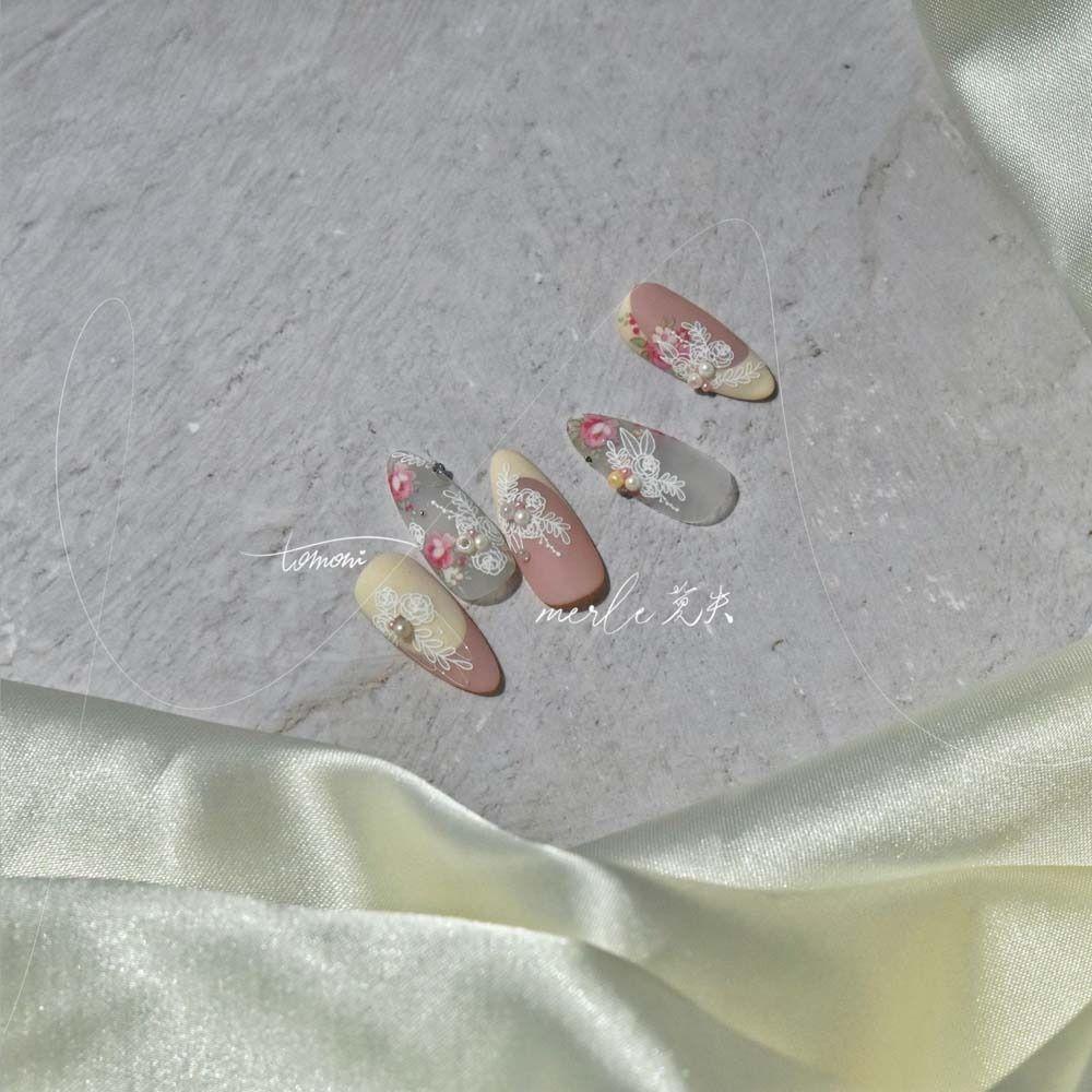 Mxbeauty Berlian Imitasi Stiker Kuku Fashion Perekat Diri Kupu-Kupu Bohemia Bintang Bunga Dekorasi Kuku