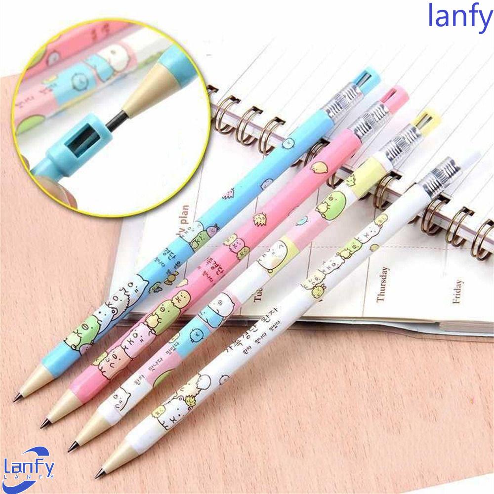 Lanfy Pensil Otomatis Alat Tulis Kantor Gambar 2.0mm Tulisan Art Sketch Pensil Bergerak