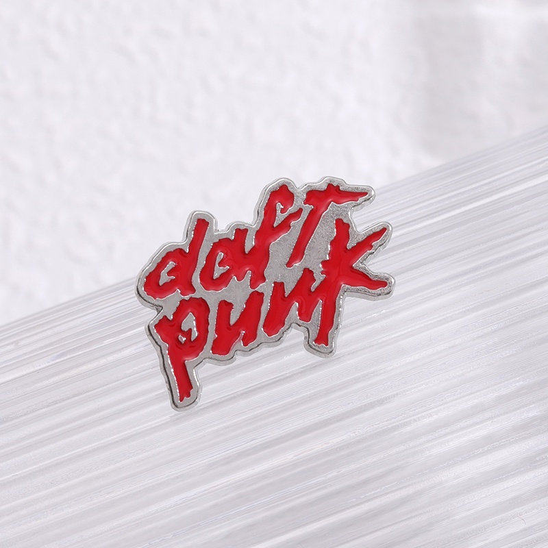 Bros Punk Serut Daft Punk Rock Heavy Metal Band Pin Alloy Enamel Enamel Lencana Logam