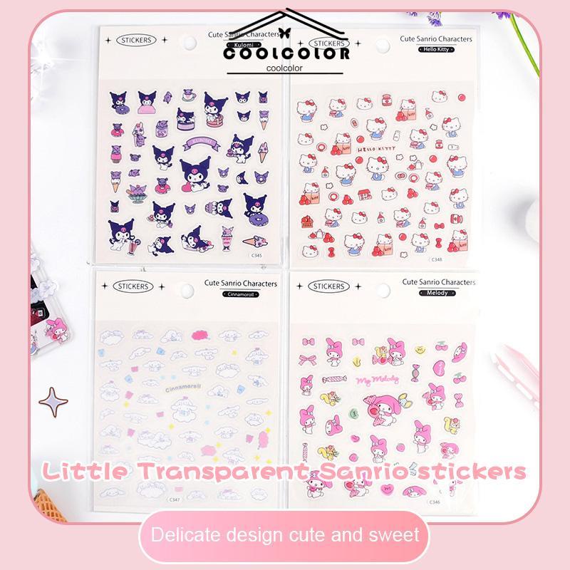 COD❤️Stiker Kartun Karakter Sanrio Kuromi Melody DIY Lucu Stiker Untuk Dekorasi- cl