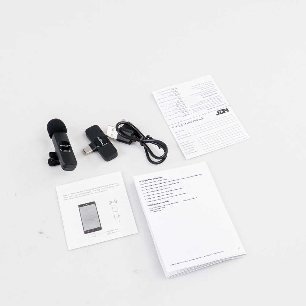 TaffSTUDIO Wireless Lavalier Lapel Microphone Vlogger USB Type C - HO86/ODR08