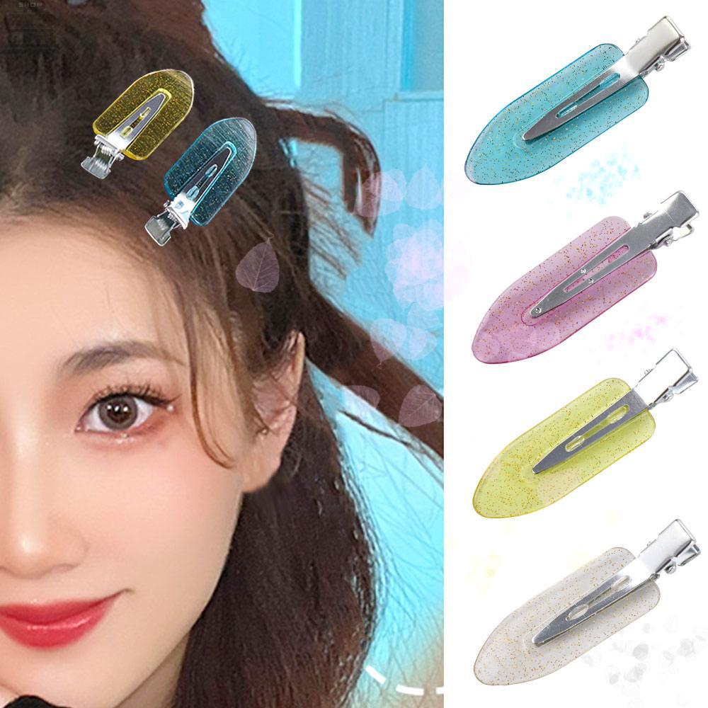 Klip Rambut Agustina1/4PCS Warna Permen Tanpa Jejak Seamless Tanpa Bekas Hair Pin