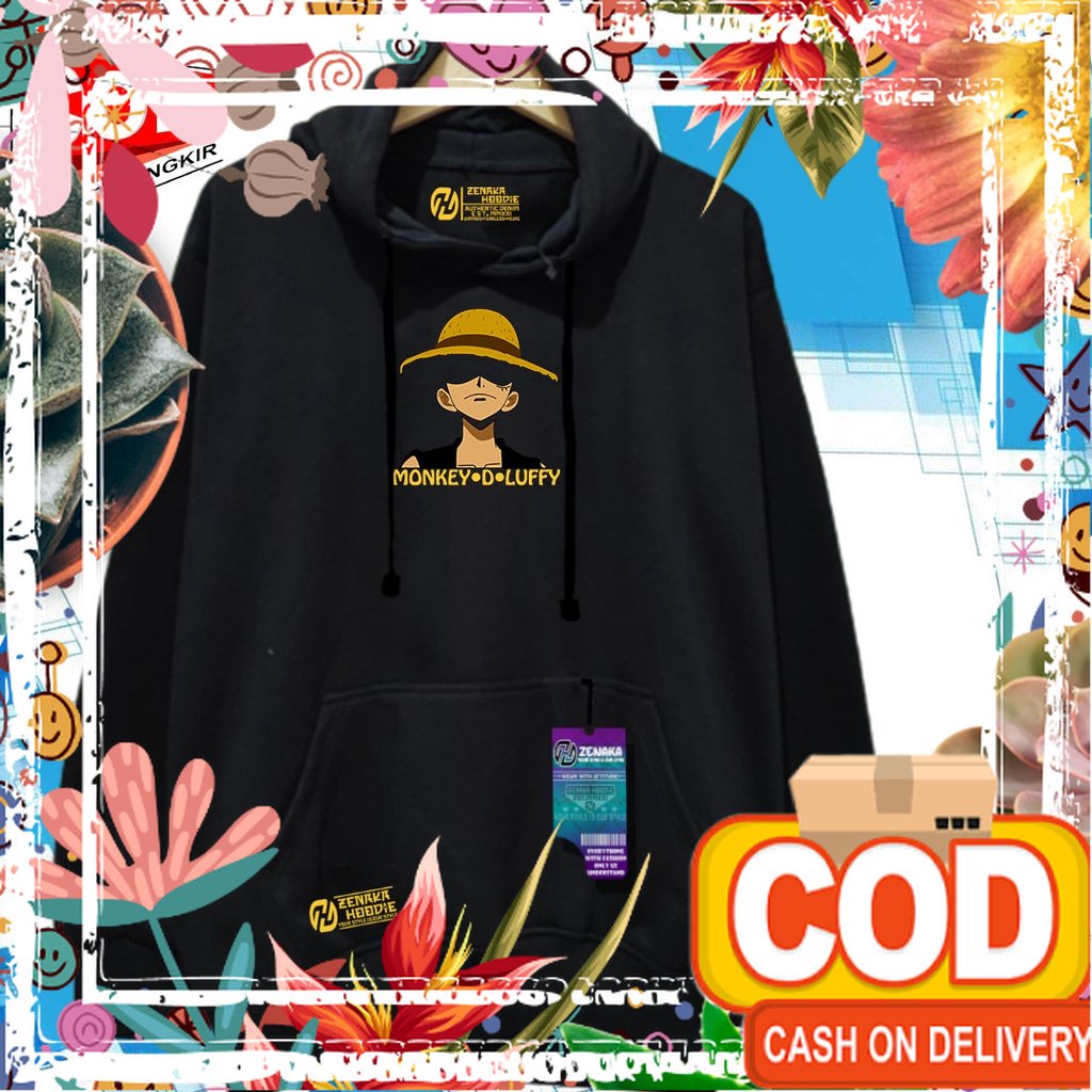 Sweater pria anime one piece marun Sweater pria distro original 100% halus tebal Jaket pria terbaru 