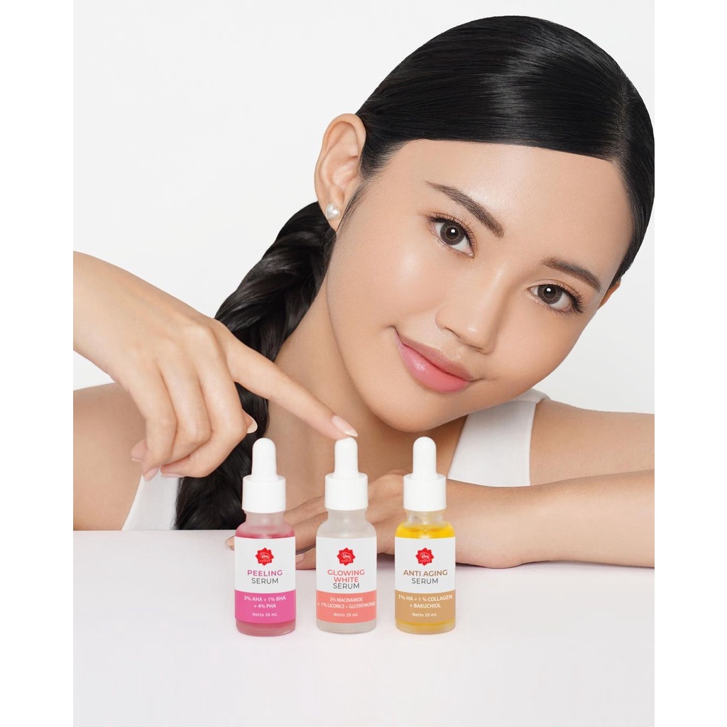 VIVA SERUM SERIES - GLOWING WHITE PEELING ANTI AGING SERUM WAJAH BPOM