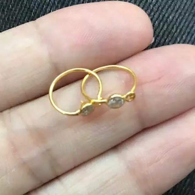 Anting emas 700 anak dan bayi 1/2 gram - var 1 ukir