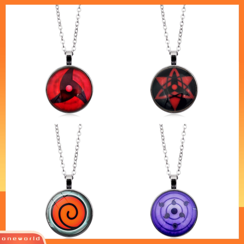 [EONE] Charm Kalung Anime Peripheral Pola Unik Bentuk Bulat Geometris Dengan Liontin Menghias Menawan Aksesoris Anime Naruto Liontin Kalung Untuk Penggemar Anime