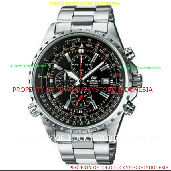 Jam Casio Edifice EFR 527D - 1A2VUDF Stainless Silver Dial Black Exclusive dan Berkualitas