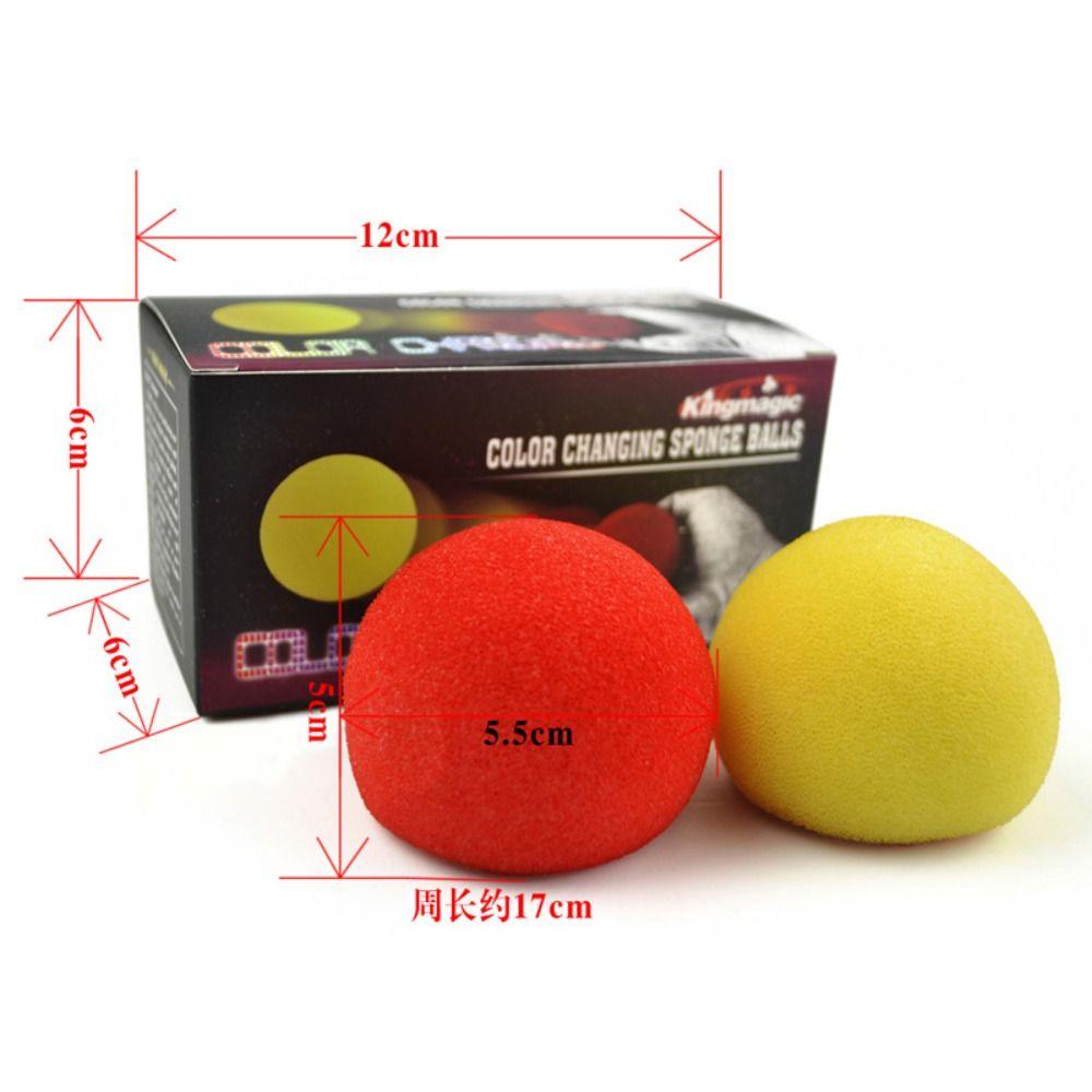 [Elegan] Bola Spons Berubah Warna Alat Peraga Sulap Magic Aksesoris Bola Merah Trik Sulap Magic Sponge Ball