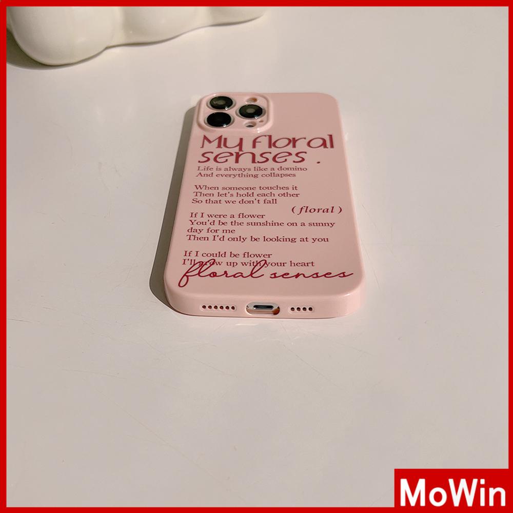 For iPhone 14 Pro Max iPhone Case Cream Glossy Soft Case TPU Shockproof Camera Cover Protection Letters Simple Compatible with iPhone 13 Pro max 12 Pro Max 11 xr xs max 7Plus 8Plus