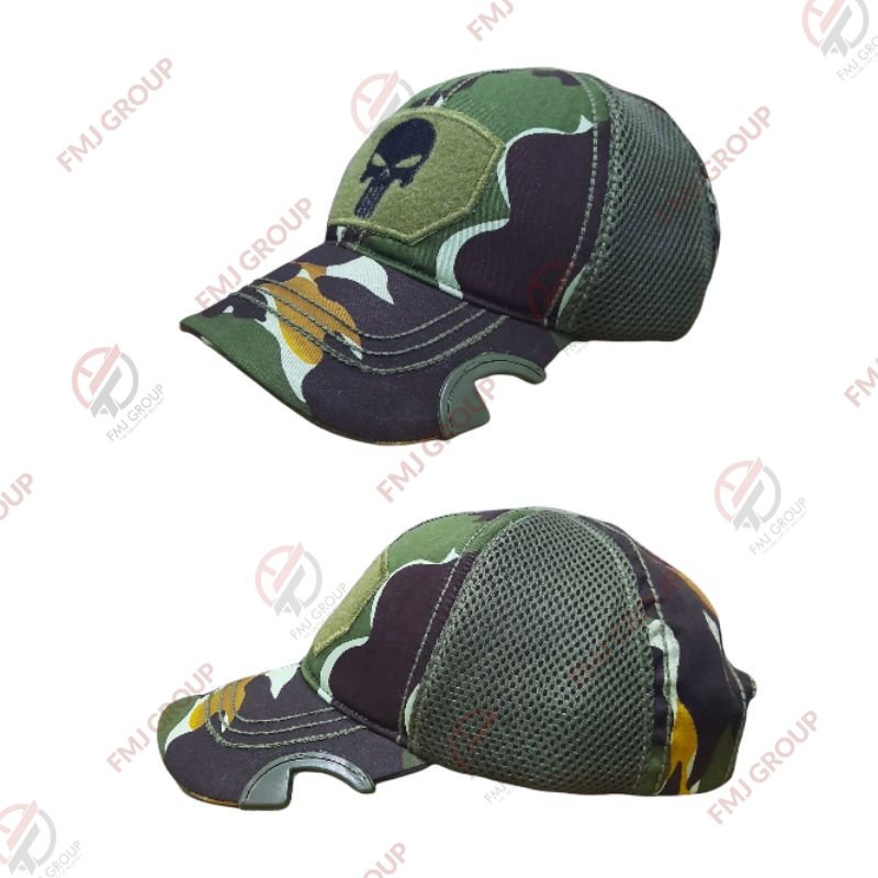 Topi Coak Tactical Punisher Premium / Topi Tactical Punisher Baseball Cap / Topi Baseball Coak Punisher - Loreng Pelopor Brimob