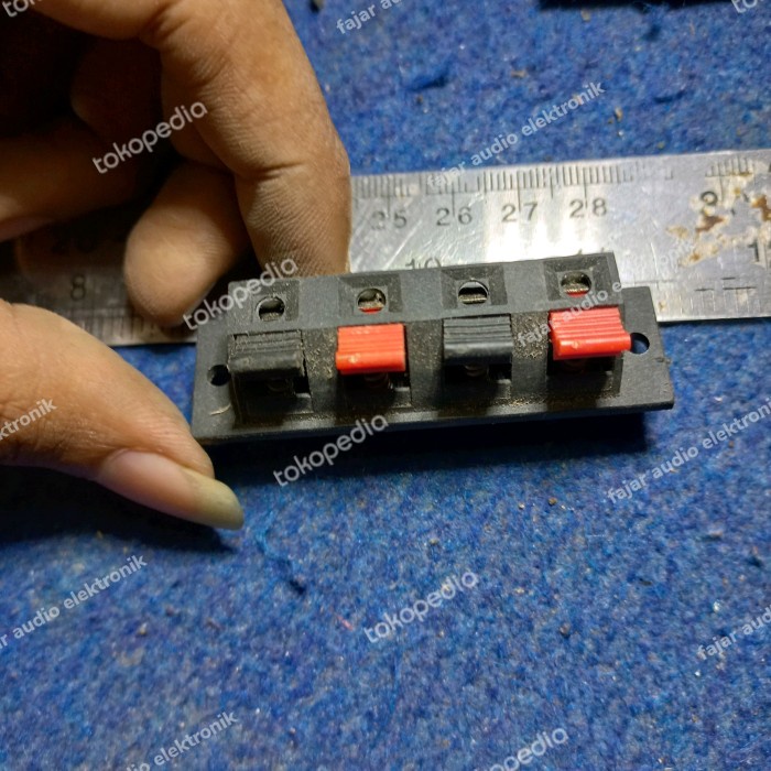 terminal spiker speaker 4 pin stereo 4pin jack jek soket socket Female