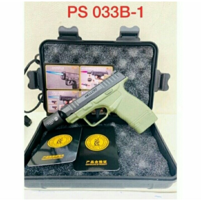 Cod Korek Api Pistol Hellcat 033B-1//Korek Api Steel mewah