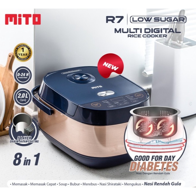 Mito Rice cooker LOW SUGAR R7
