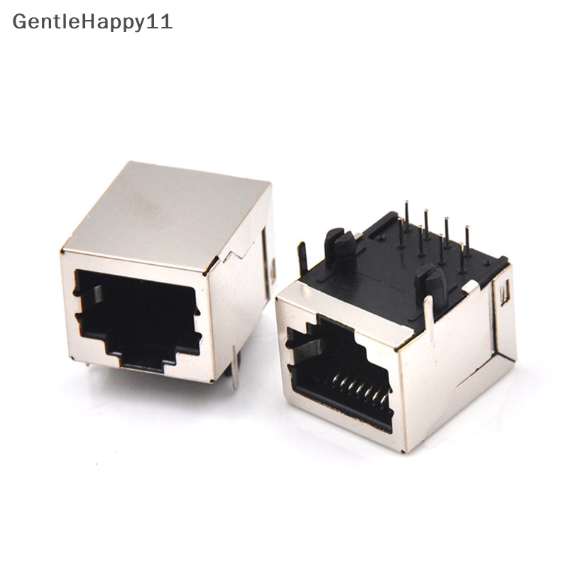 Gentlehappy 10Pcs/set RJ45 Network Ethernet 8P 8C Female Socket Konektor 8Pin PCB Mount High Qulity id