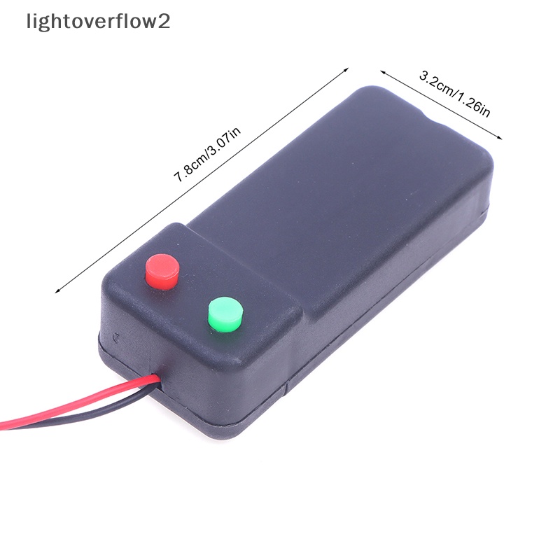 [lightoverflow2] 2aa 3V Holder Konektor Kotak Tempat Penyimpanan Saklar ON/OFF Kontrol Kawat Dengan Saklar [ID]