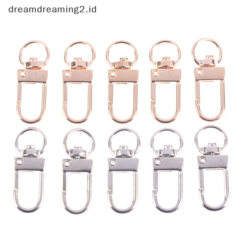 (drea) 10pcs Kait Lobster Clasp 13 * 34mm Untuk Rantai Kalung &amp; Gelang Membuat Perhiasan DIY//