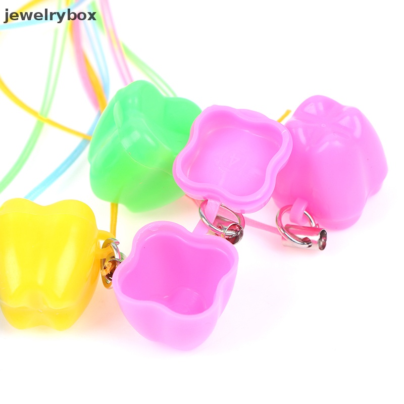 [jewelrybox] 10pcs Colorful Baby Kids Tooth Storage Box Organizer Gigi Susu Tempat Kenang Kenangan Butik