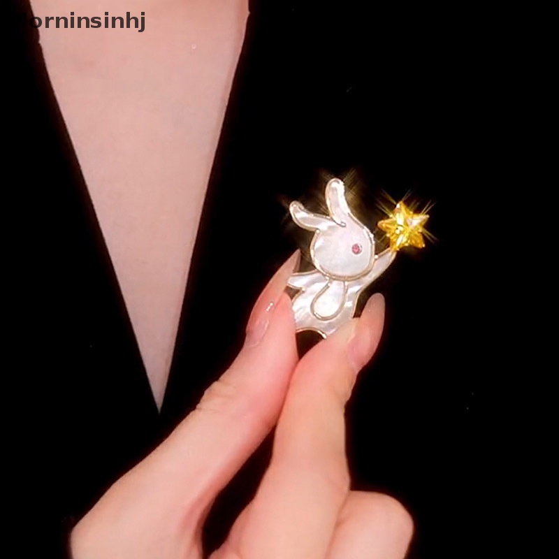 Mornin Bros Bintang Pengambil Kelinci Lucu Untuk Wanita Kartun Hewan Bunny Lapel Pin id