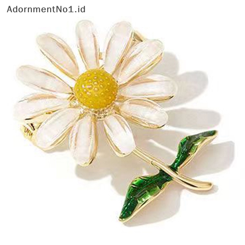 [AdornmentNo1] Enamel Kreatif Daisy Bros Pin Mantel Gadis Paduan Bros Pin Perhiasan Aksesoris Bros Hadiah Liburan Perhiasan [ID]