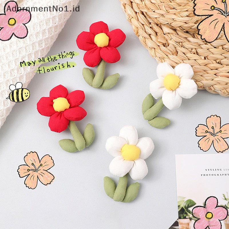 [AdornmentNo1] Katun Puffy Bunga Bros Untuk Wanita Fashion Tanaman Kerah Pin Lencana Brooch Pakaian Tas Aksesoris Perhiasan [ID]