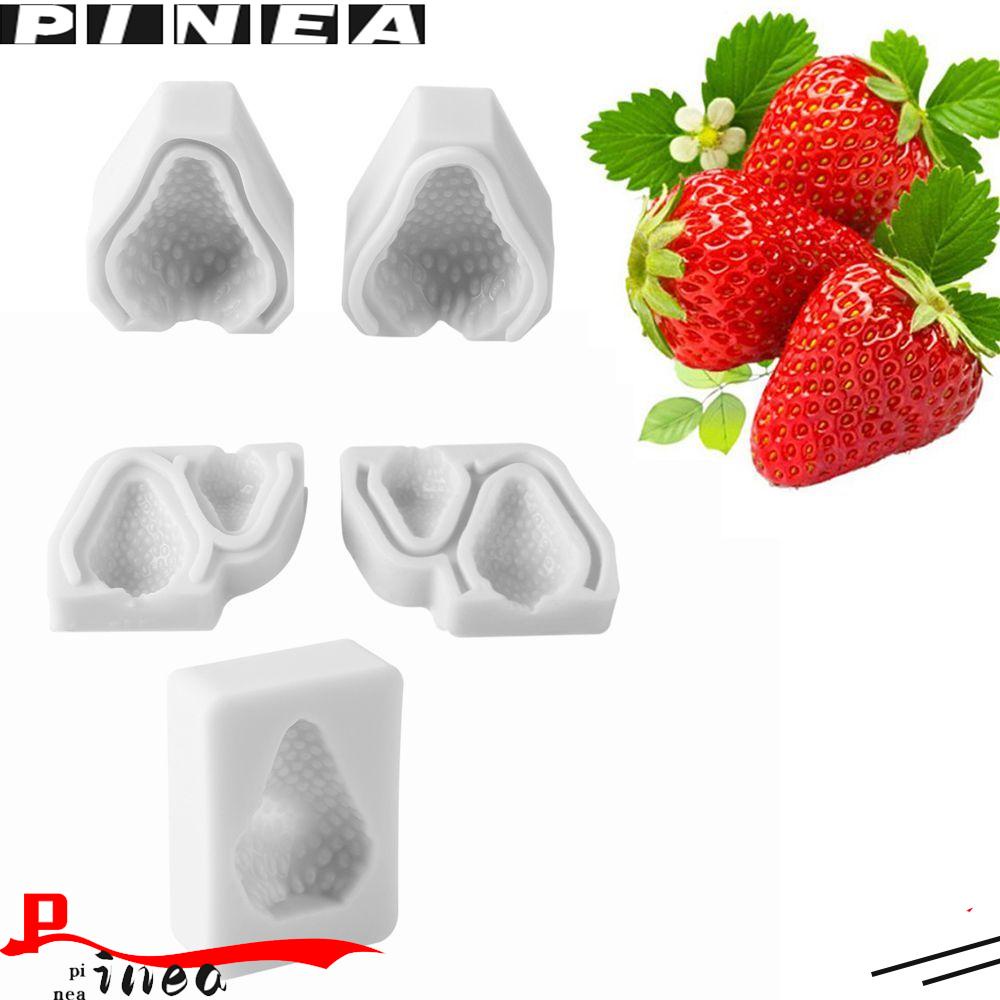 Cetakan Silikon Nanas Strawberry DIY Bakery Membuat Kue Kering Fondant Dapur Sugar Craft Baking Tool