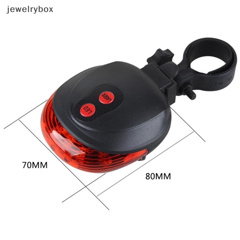 [jewelrybox] 2laser+5led Belakang Bersepeda Sepeda Sepeda Ekor Peringatan Keamanan Kedip Lampu Cahaya Butik