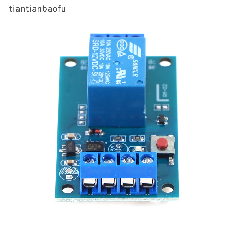 [tiantianbaofu] Modul Relay Bistable Kunci Tunggal Saklar Refit Mobil Satu Kunci Start Stop Butik