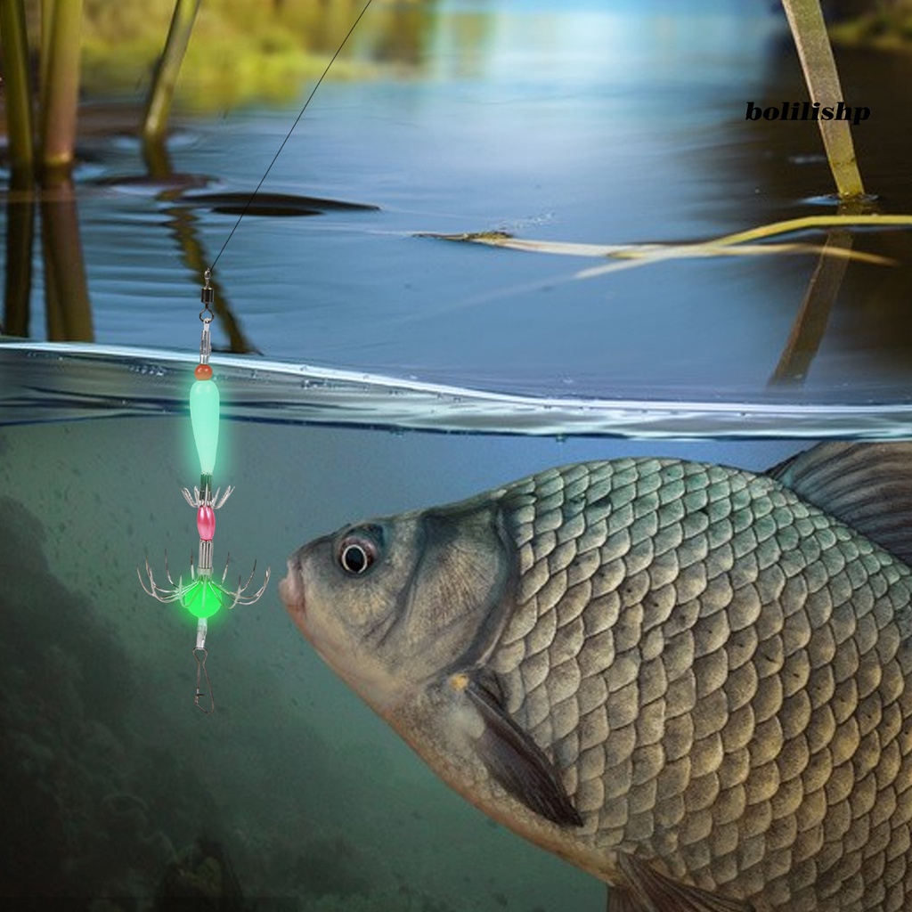 Bo-7g/140mm Luminous Cuttlefish Sleeve 8cakar Ringan Anti Karat Squid Jig Hook Aksesori Memancing