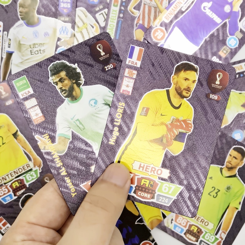 54pcs Football Stars Gold Card Silver Black Liga Inggris Premier LLORIS RONALDO KANTE Footballer Cards Koleksi Game Versi Inggris