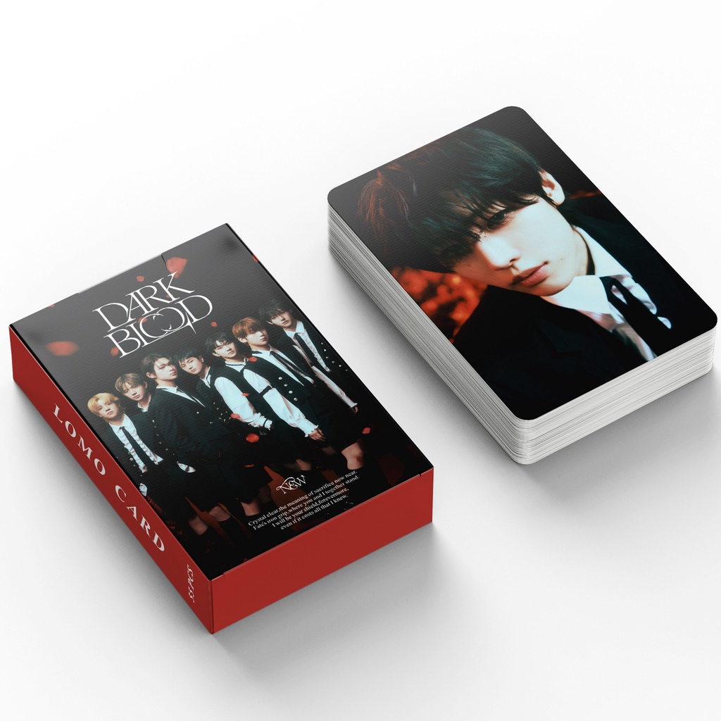 55pcs/box EN-HYPEN Album DARK BLOOD Photocards NEW Ver. Kartu Lomo ENHYPEN Kpop Postcards