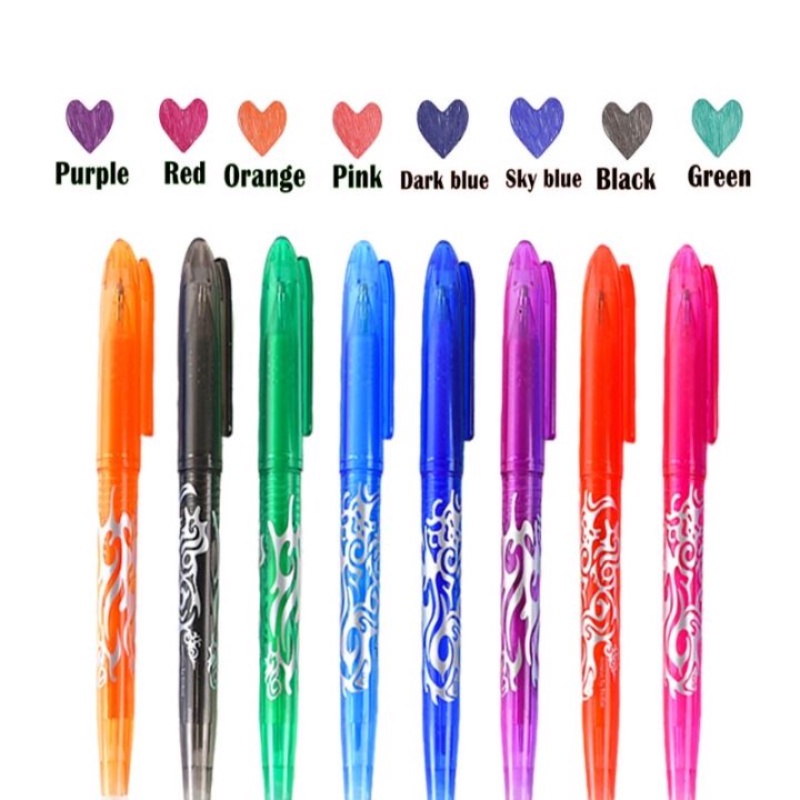 4pcs/set Multi-Warna Dihapus 0.5mm Kawaii Gel Pulpen Kreatif Sederhana Menggambar Menulis Pulpen Siswa Alat Tulis Kantor Perlengkapan Sekolah