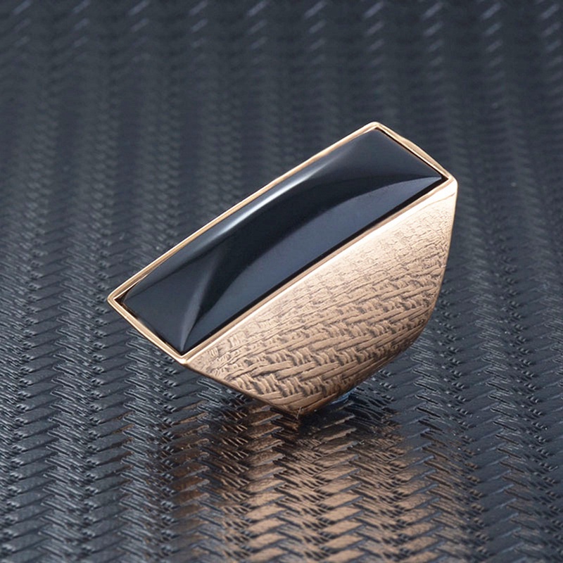 Fashion Berlebihan Cincin Logam Permata Buatan Bohemian Besar Untuk Pria Wanita Kepribadian Perhiasan Kasual Etnik Sederhana