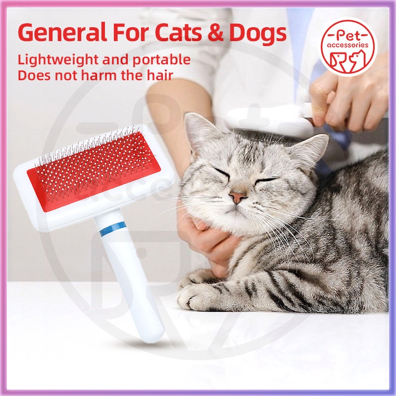 Sisir Sikat Slicker Bulu Rambut Anjing Kucing Pet Brush Comb Grooming  Sisir Kucing Murah