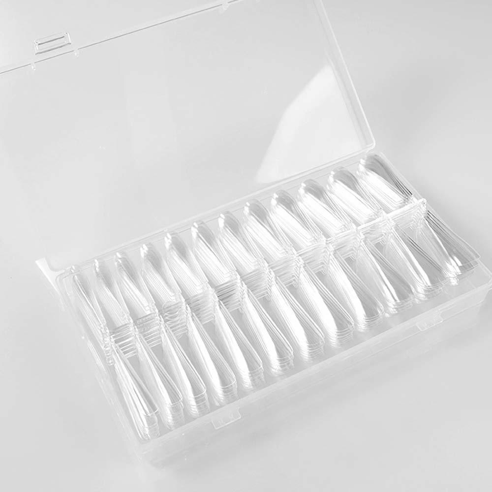 Mxbeauty Extension Kuku Palsu 240Pcs Japanese Nail Mold Tips Nail Finger Bangunan Full Cover Kuku Palsu Tekan Pada Kuku Dekorasi Kuku