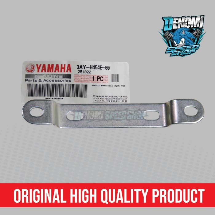 Bracket Breket Dudukan Plat Nomor Depan Yamaha F1ZR FIZR F1Z FIZ R Force 1 Alfa Crypton Vega Original YGP 3AY-H454E-00