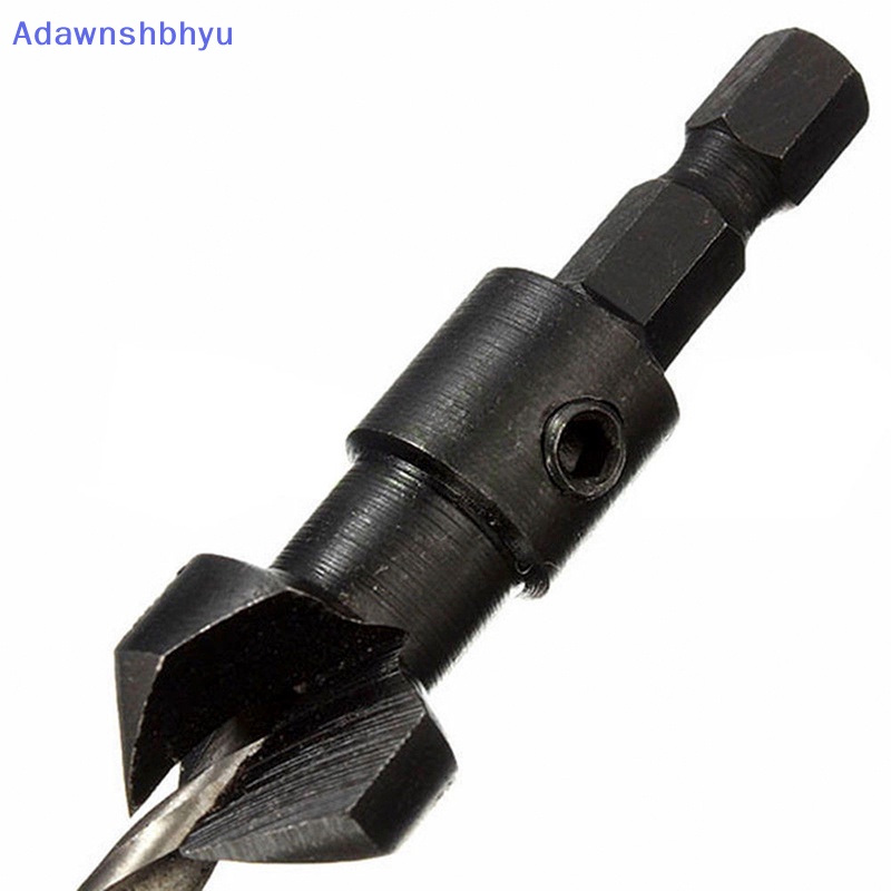 Adhyu 4Pcs 5giling HSS Countersink Mata Bor Set Woodworking Alat Pertukangan 6-12# Id