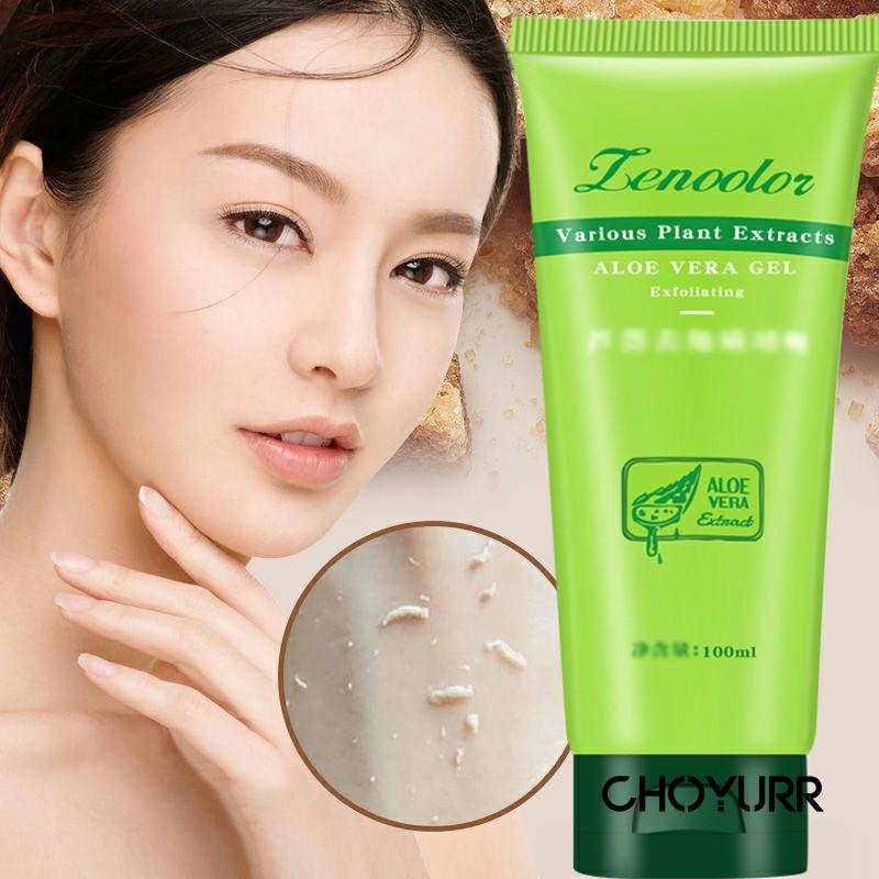 【COD】Lencolor Aloe Vera Centella Eksfoliasi Kulit Wajah Exfoliating Asiatica Peeling Gel -CH