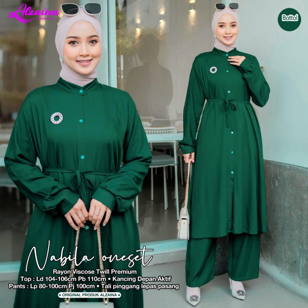 NABILA Oneset ORI ALZAINA | Busui, Rayon Viscose Twill Premium