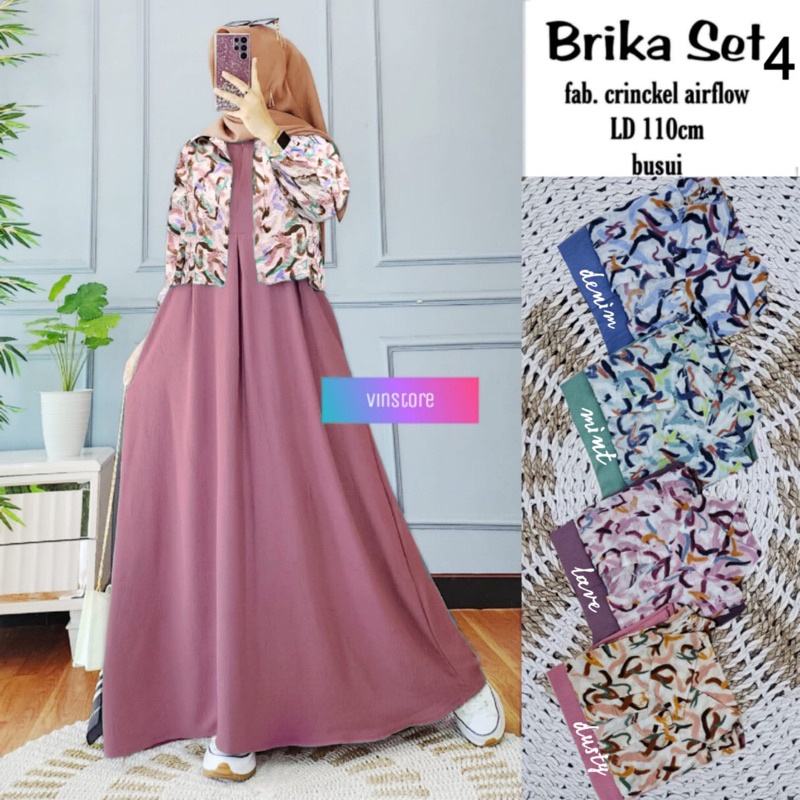 MAULA • BRIKA SET ORI VINSTORE | Setelan inner+outer