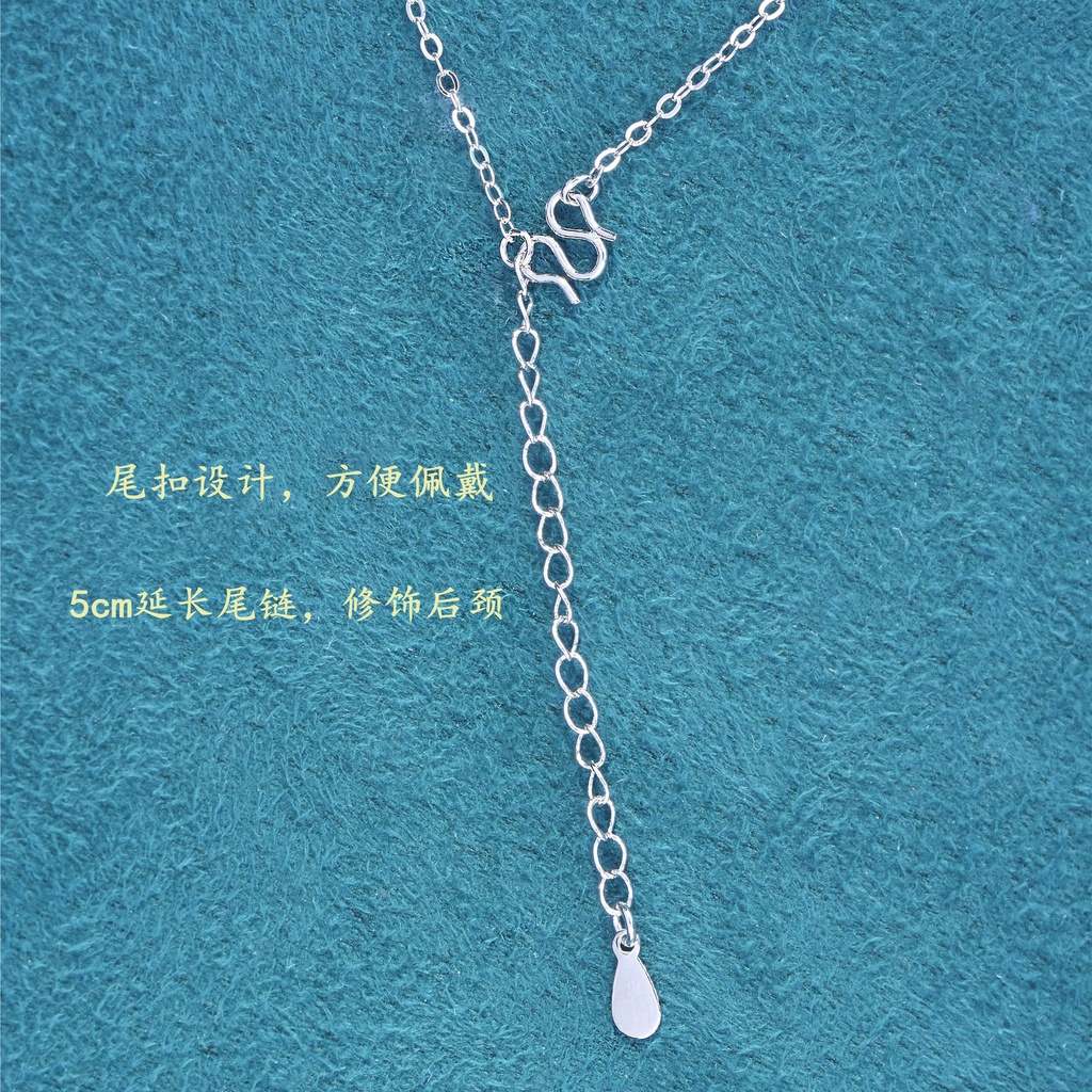 Goldkingdom Fashion Perhiasan Aksesoris Ready Stock Xiangyun Ruyi Ping An Lock Kalung Perempuan Xia Changming Lock Liontin Hadiah Untuk Pacar