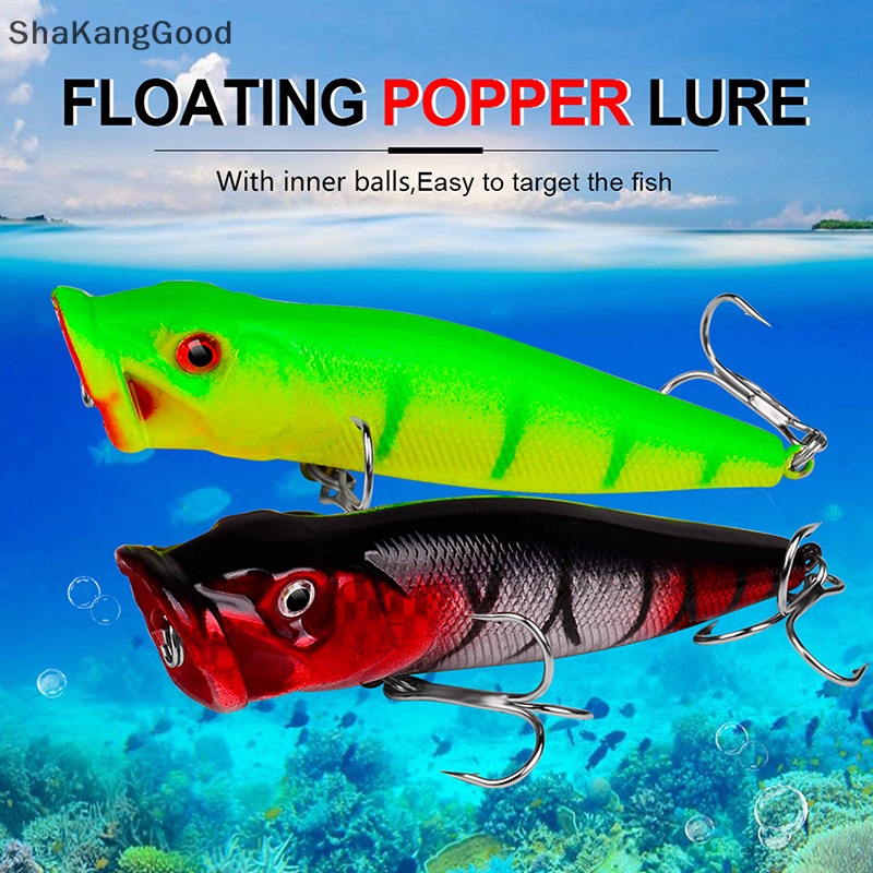 Skid 1pcs Big Fishing Lure Umpan Pancing Buatan Engkol Wobbler Kait Baja Karbon Tinggi Umpan Pancing SKK