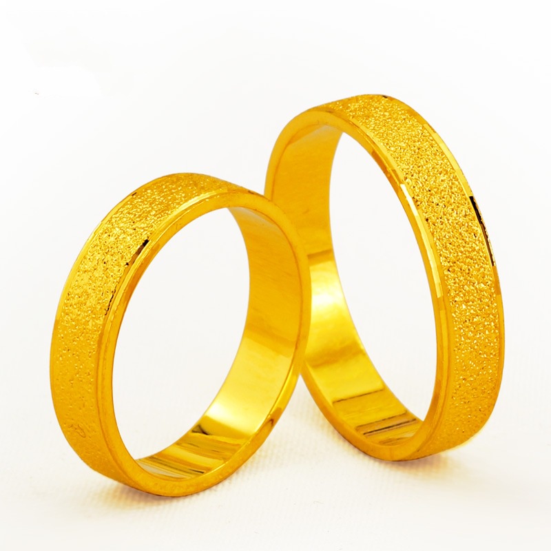 Goldkingdom Aksesoris Perhiasan Fashion Ready Stock Cincin Couple Pria Dan Wanita Untuk Menikah Dengan Cincin Ekor