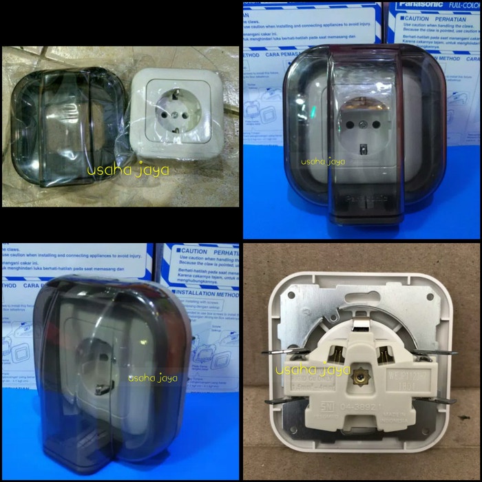 [GJ] Stop kontak + cover waterproof stop kontak panasonic