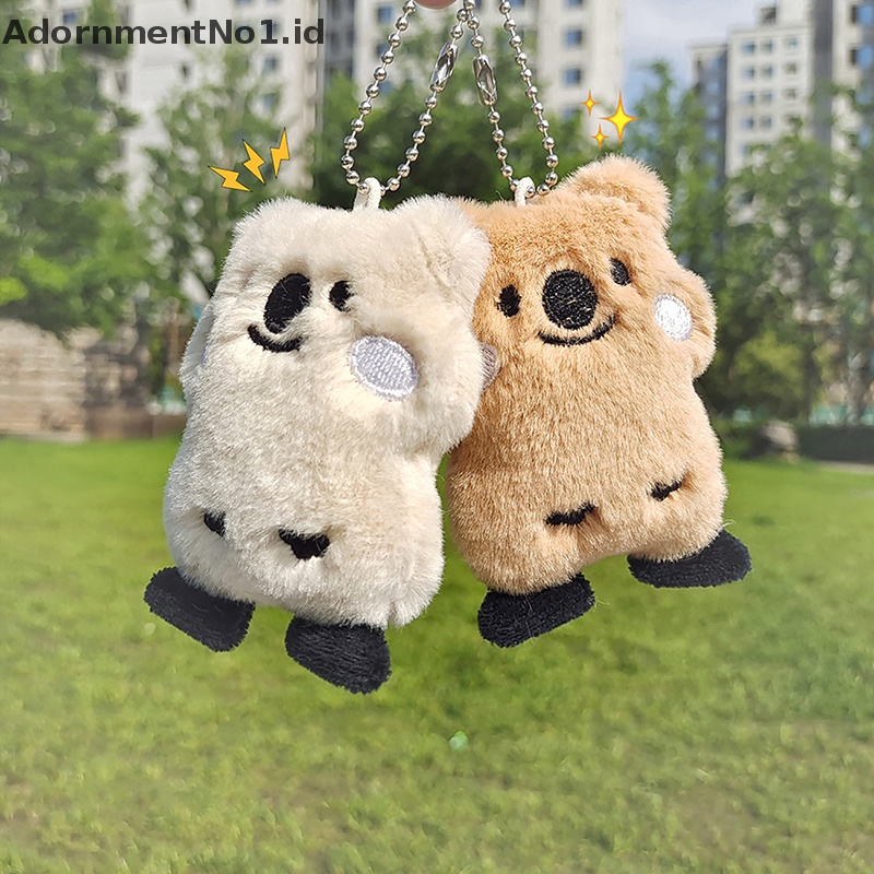 [AdornmentNo1] Kartun Lucu Boneka Mewah Koala Gantungan Kunci Hiasan Gantung Aksesoris Pakaian Trendy Dekorasi Tas Mobil Keychain Pendant [ID]