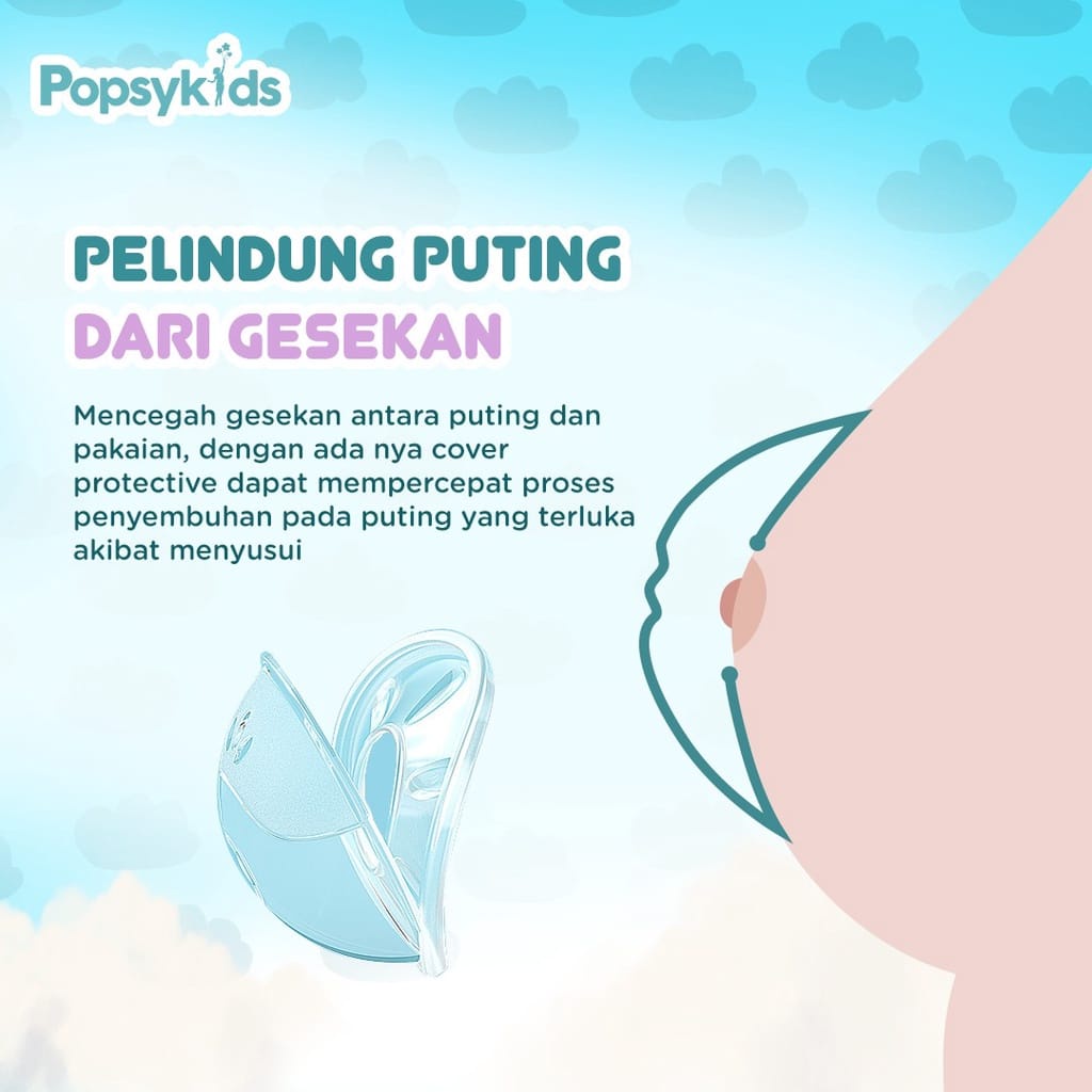 Popsykids Breastmilk Collector Shield Penampung Asi Breastpad Ibu