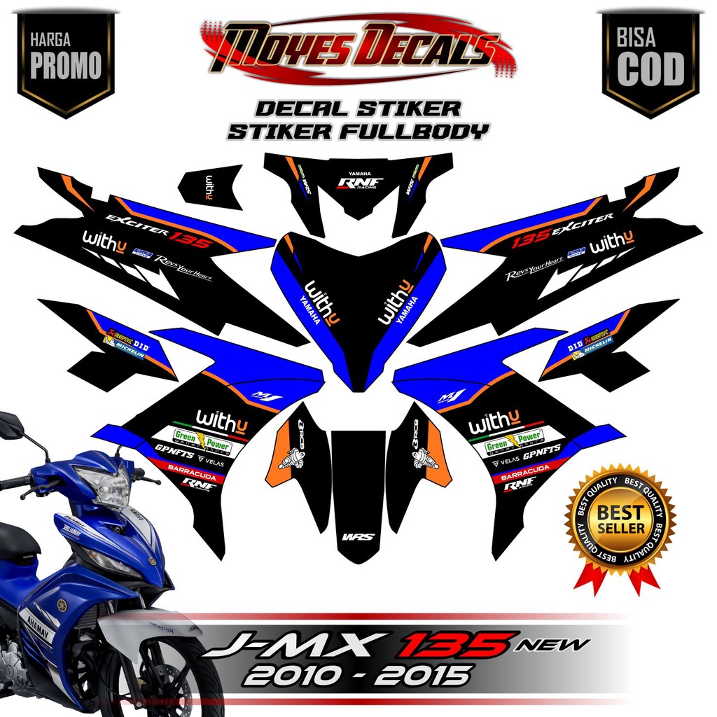 Decal Jupiter Mx New 135 WithU Full Body RNF GP 2022