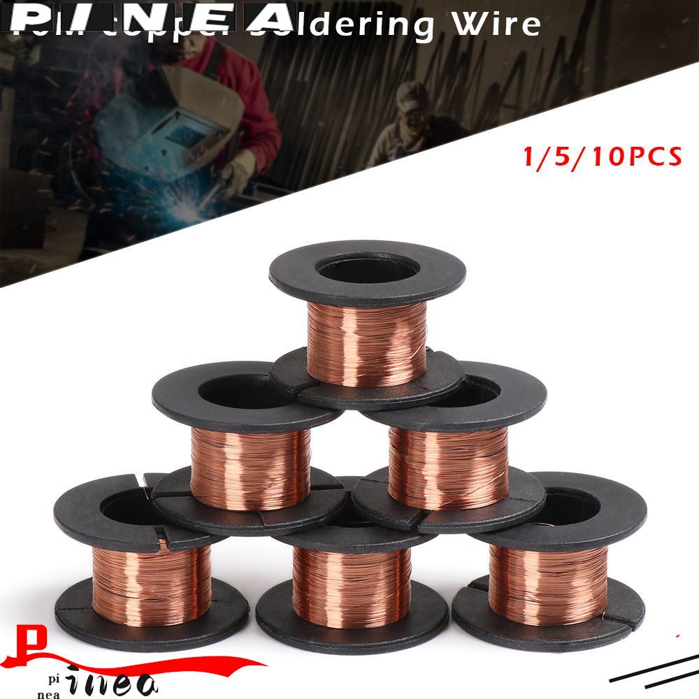 Nanas1per5 /10PCS Kawat Solder Tembaga Diameter 1mm Phone Jump Line PCB Link Enameled Wires