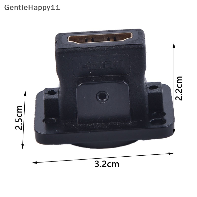 Gentlehappy 1PC HDMI-HDMI Chassis Connector Female Socket Konektor Dipasang Panel id