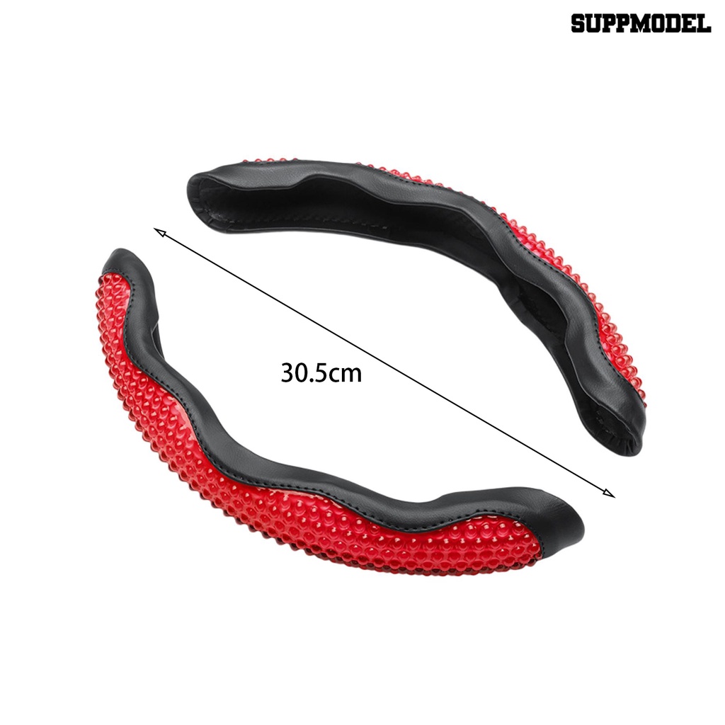 [SM Auto] 1pasang Sarung Setir Mobil Anti Selip Serap Keringat 38cm Universal Steering Wheel Booster Cover Aksesoris Mobil